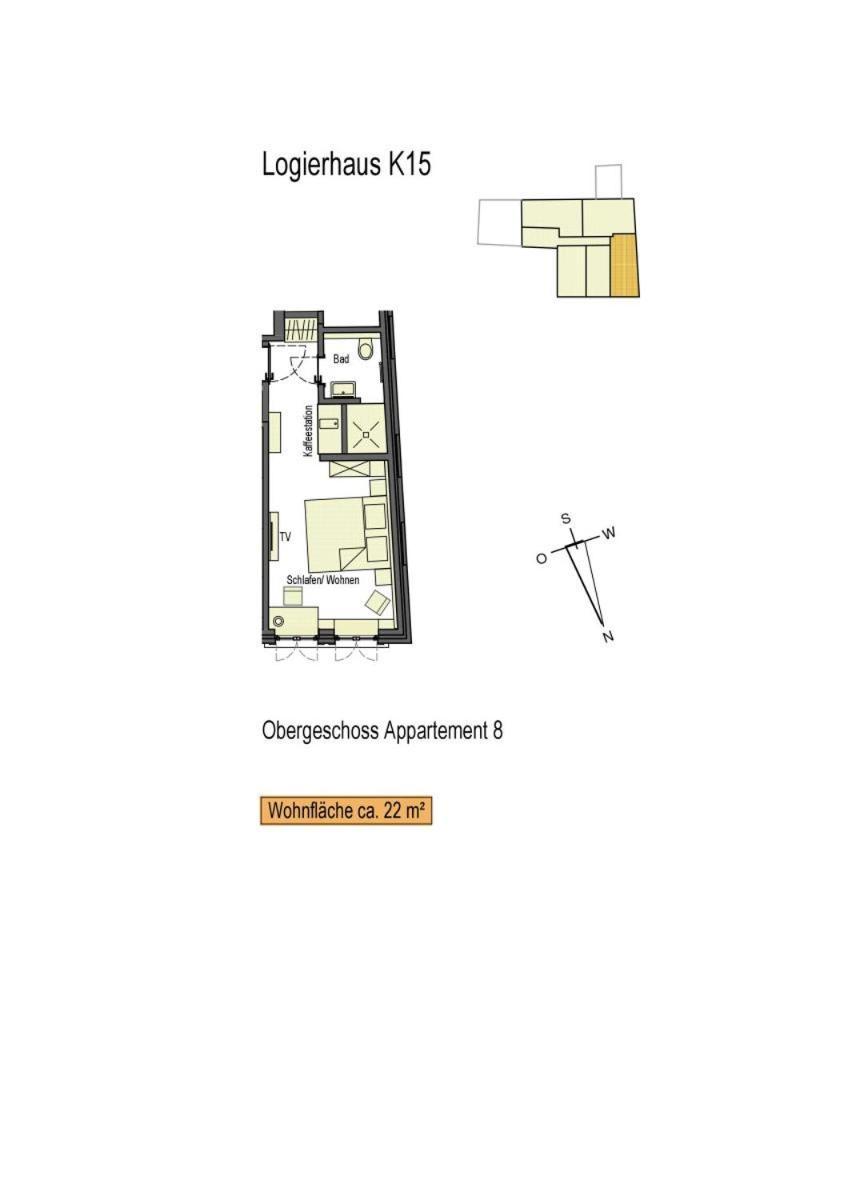 Logierhaus K15 Appartement 8 博尔库姆 外观 照片